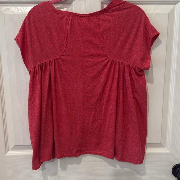 We the Free heather red swing top, small - Picture 8 of 9
